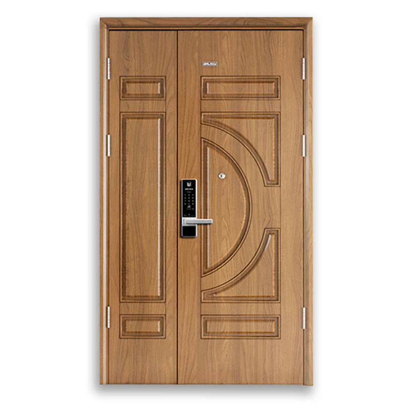 glxsteel-128-bias-vg12 Cửa thép vân gỗ 2 cánh 128