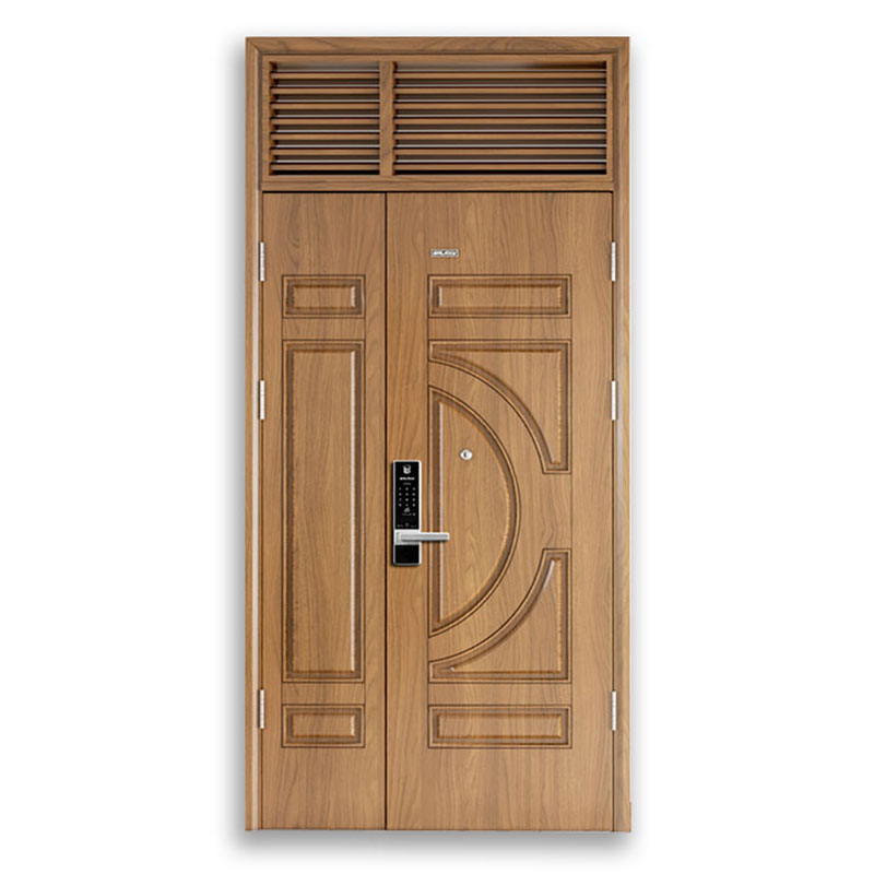 glxsteel-128l-bias-vg12 Cửa thép vân gỗ 2 cánh 128L