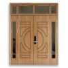 Cửa thép vân gỗ Galaxy GLX-STEEL 130GG 1 TINSWINDOW Cửa thép vân gỗ 4 cánh GLX 130gg