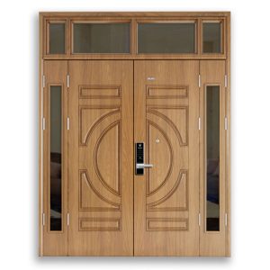 Cửa thép vân gỗ 4 cánh GLX 130gg