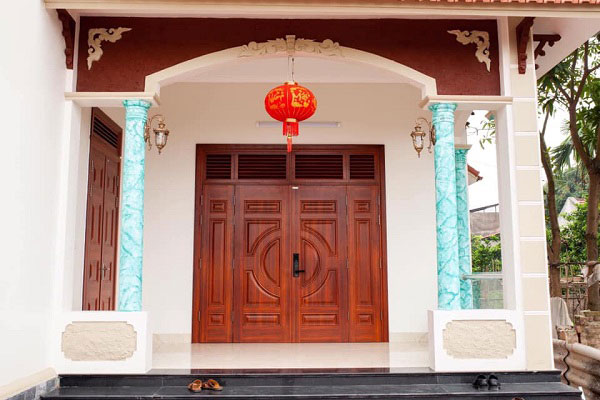 10 lý do nên sử dụng cửa thép vân gỗ thay thế cửa gỗ tự nhiên 2 TINSWINDOW Cửa thép vân gỗ 4 cánh