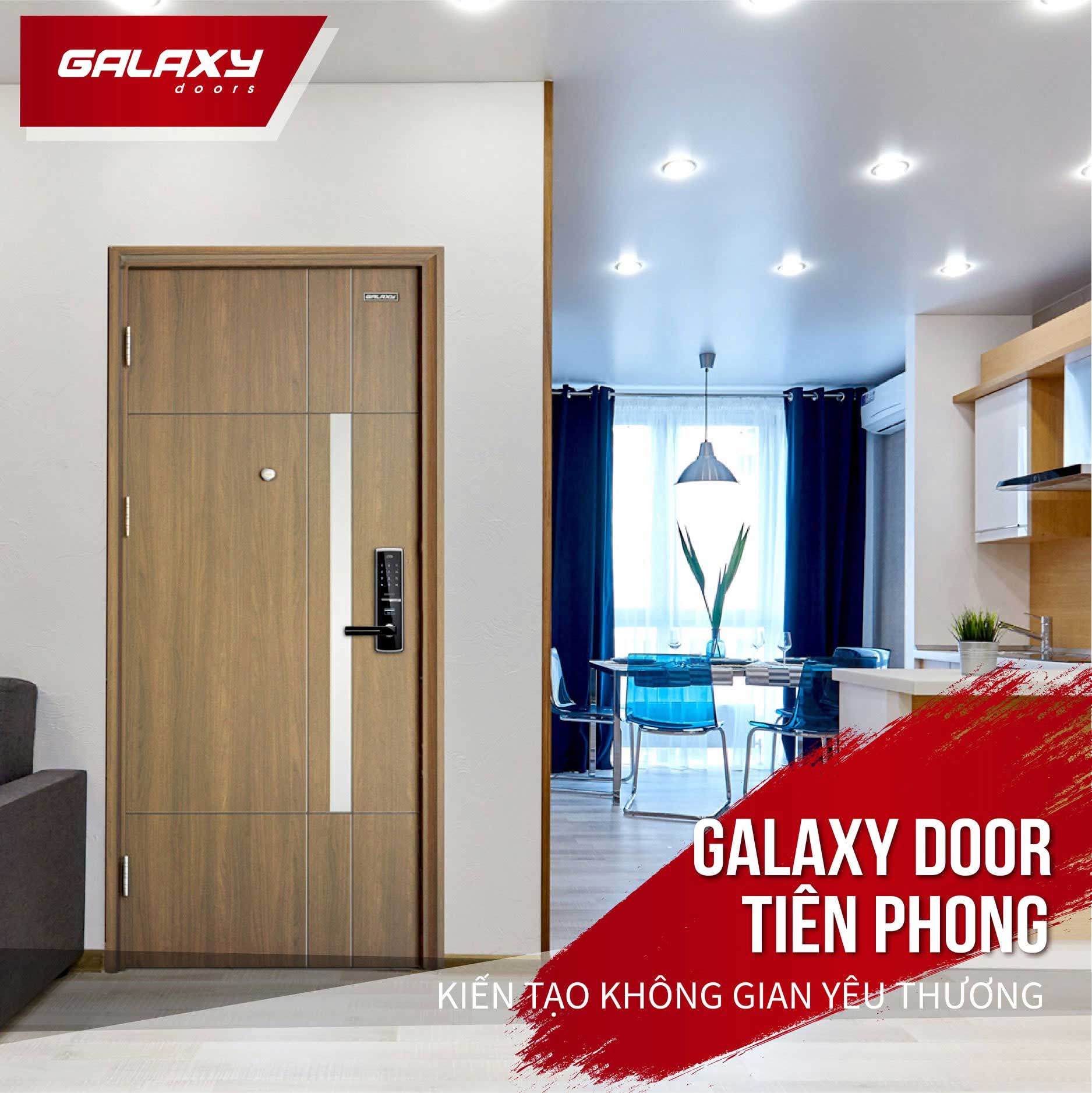 Cửa thép vân gỗ chống cháy cho căn hộ